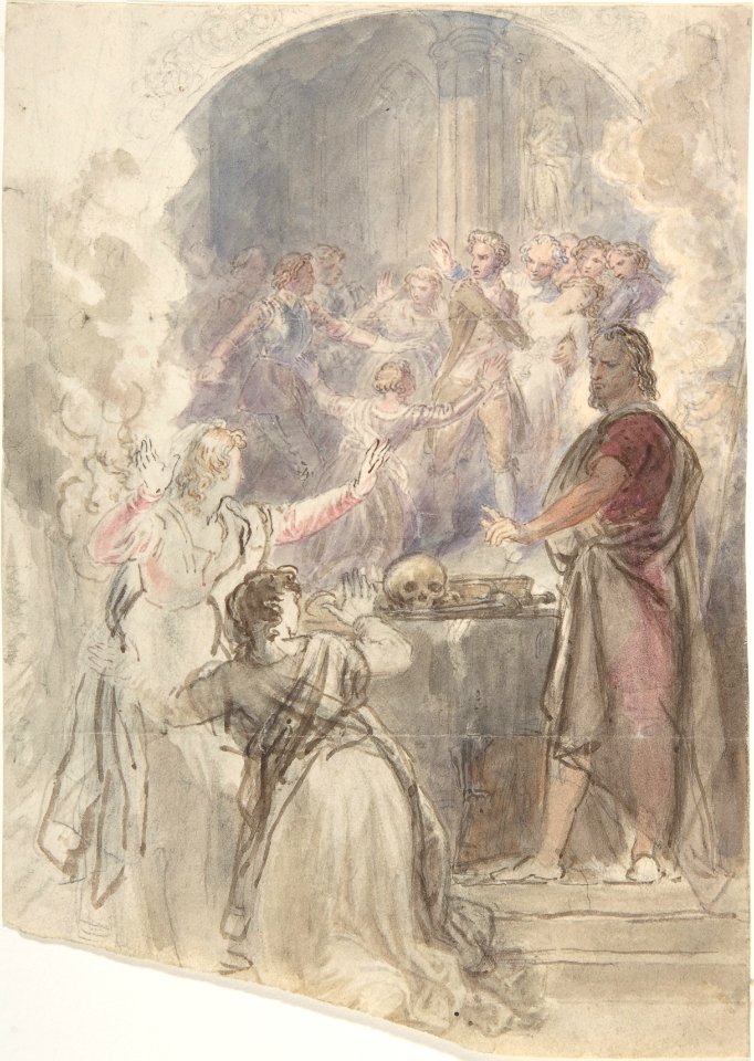 Scene from "My Aunt Margaret's Mirror" (Keepsake Story by Sir Walter Scott) MET DP805251