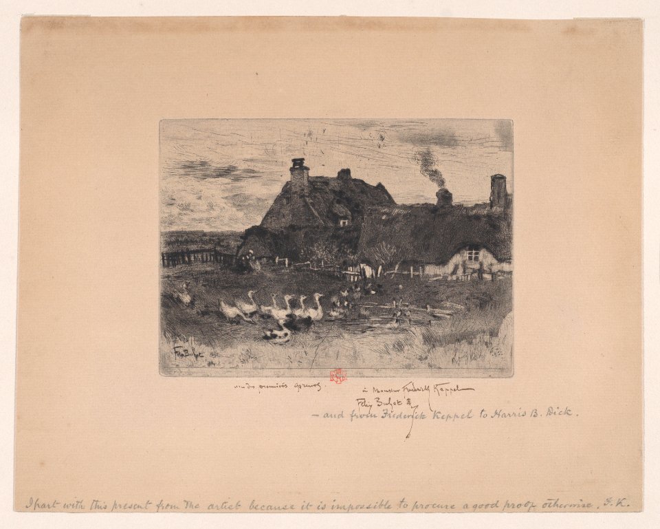 Small Thatched Cottages (Les Petites Chaumières) Met DP888935