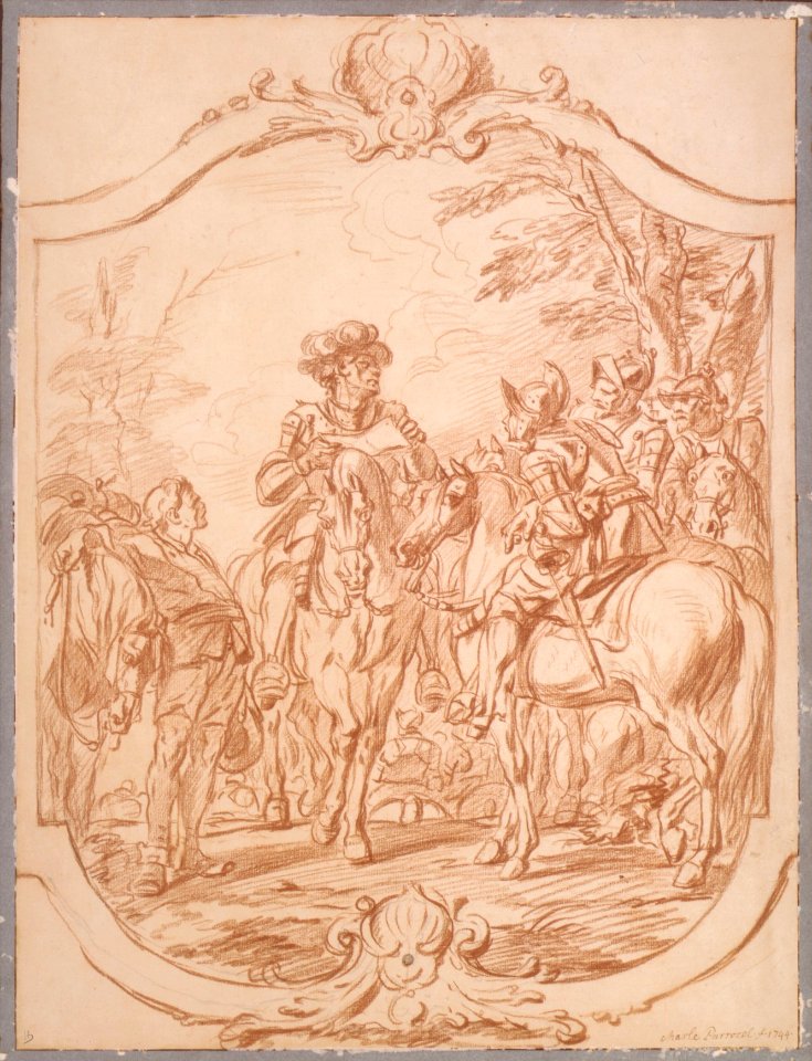 Scene of Military Life- A General Giving Orders MET DR87