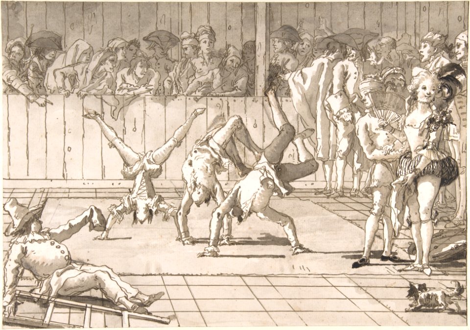 Scene of Contemporary Life- The Acrobats MET DP801591