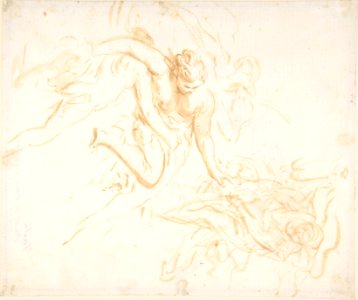 Scene of Abduction (recto); Allegorical Figure of Christian Faith, Drawn over Faint Landscape Indications (verso) MET DP809311