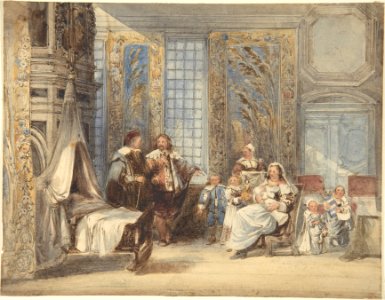 Scene with Family and Guest in Seventeenth-century Interior MET DP804846