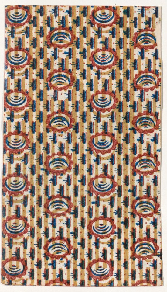 Sheet with abstract and stripe pattern Met DP886565