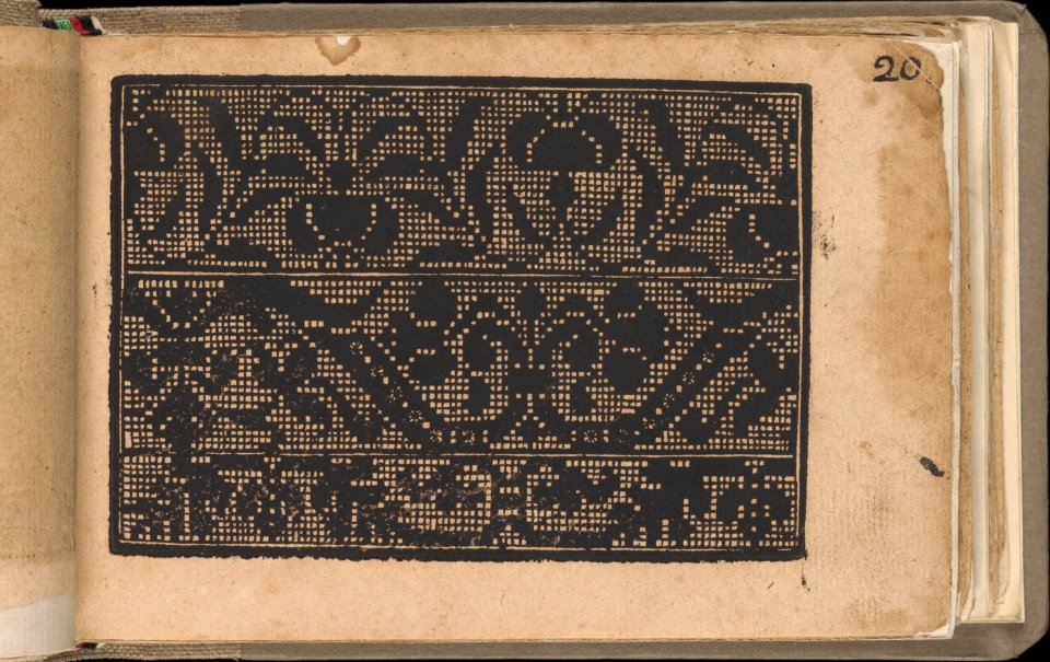 Schön newes Modelbuch (Page 20r) MET DP364933