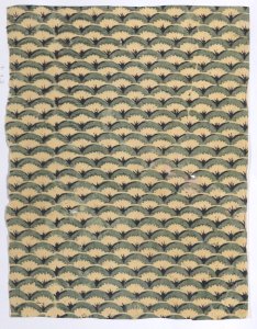 Sheet with overall curved abstract pattern Met DP886472