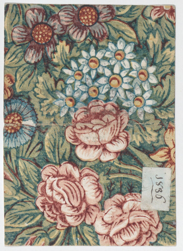 Sheet with an overall floral pattern Met DP886333