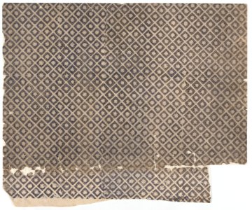 Sheet with overall pattern of flowers within squares Met DP886632