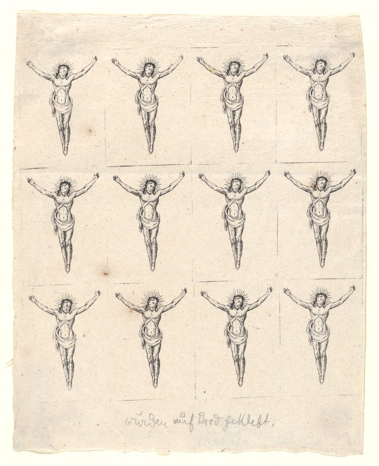 Sheet of Twelve Crucified Christs MET DP870210