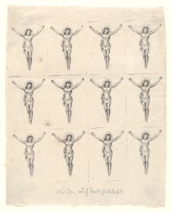 Sheet of Twelve Crucified Christs MET DP870210