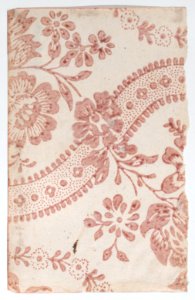 Sheet with overall red floral pattern Met DP887137