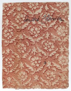 Sheet with overall red floral pattern Met DP887144