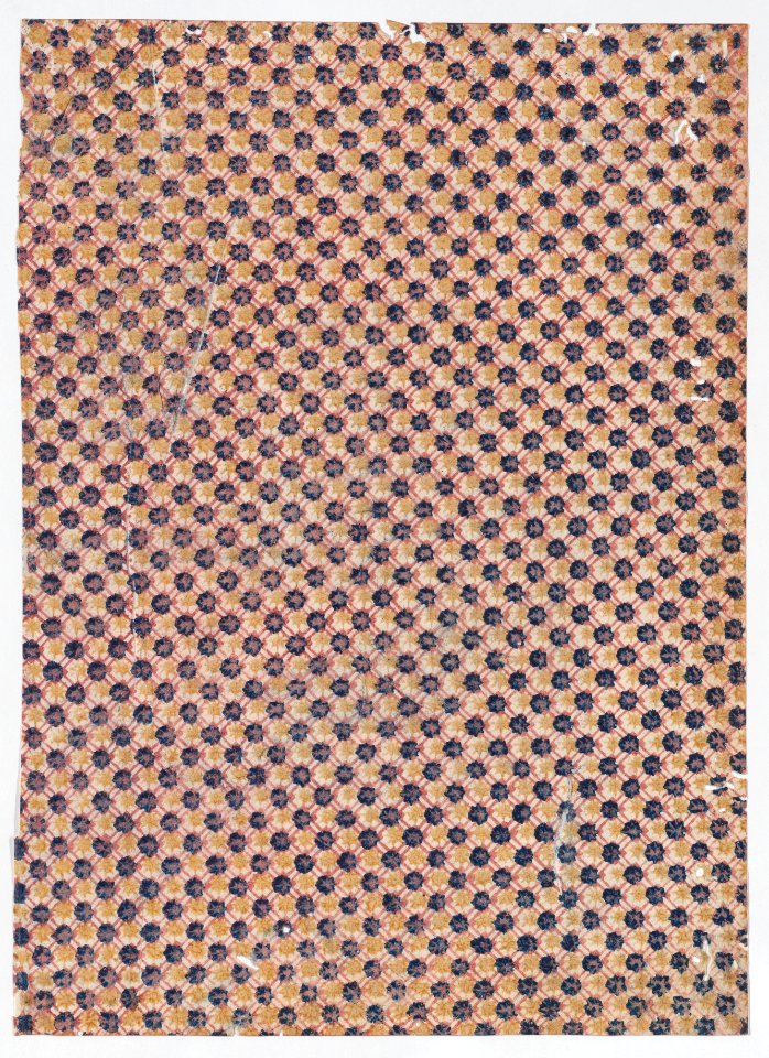 Sheet with overall crisscrossing pattern with large dots Met DP886607