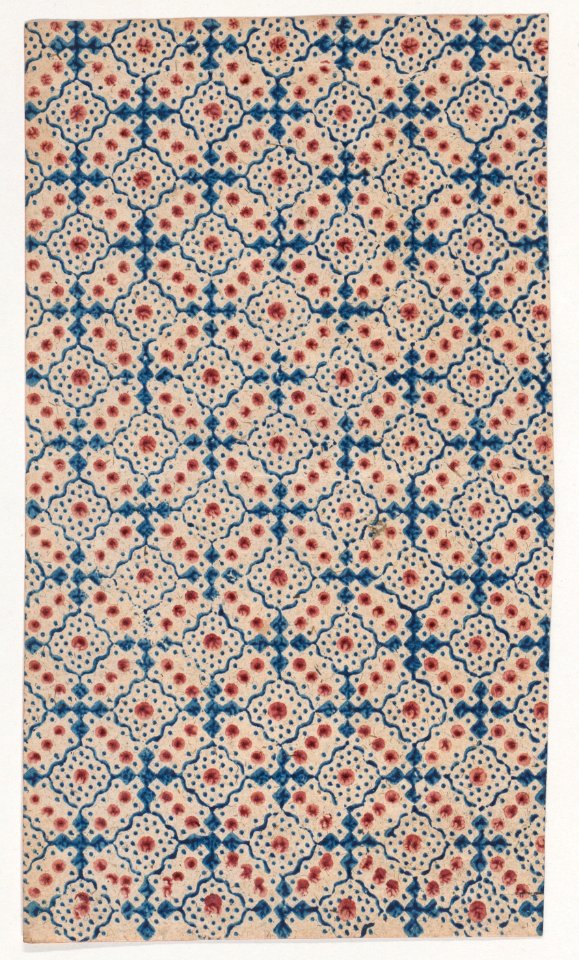 Sheet with an overall pattern of dots and squares Met DP886599