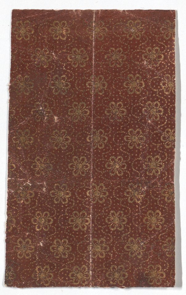 Sheet with gold floral pattern Met DP886616