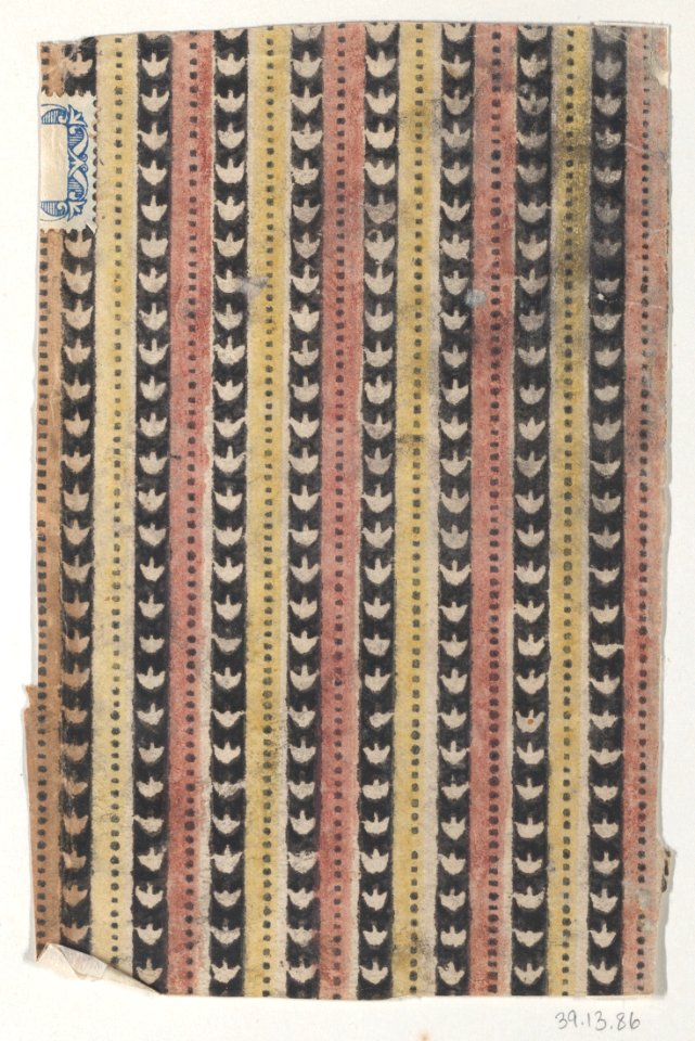 Sheet with a striped and dot pattern Met DP886372