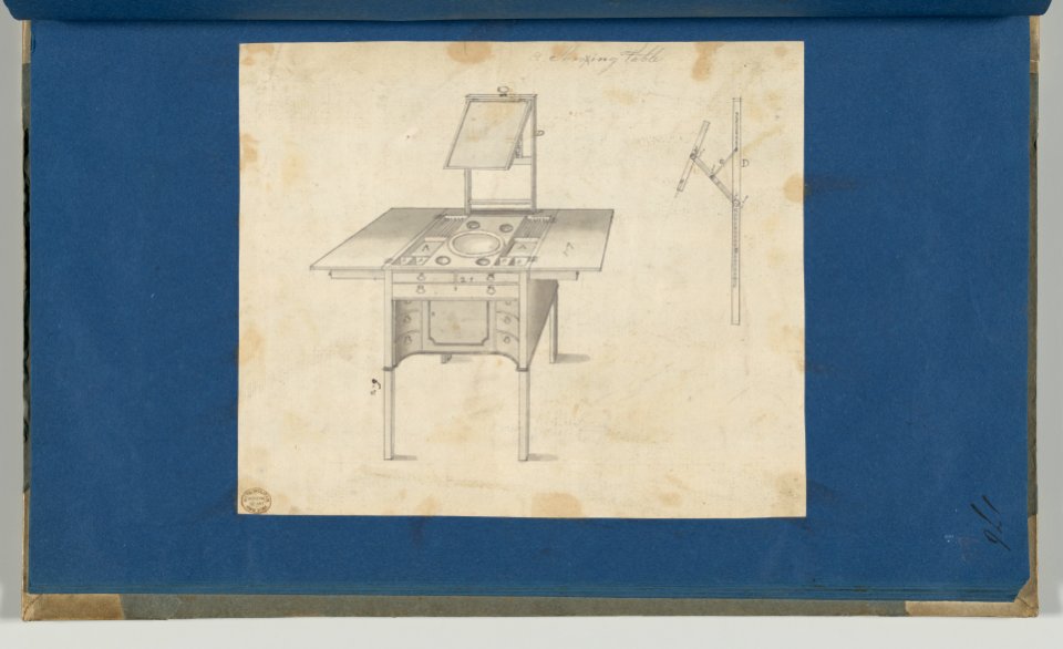 Shaving Table, from Chippendale Drawings, Vol. II MET DP-14176-063