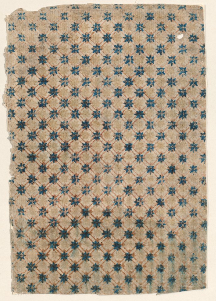 Sheet with overall grid pattern with stars Met DP886716