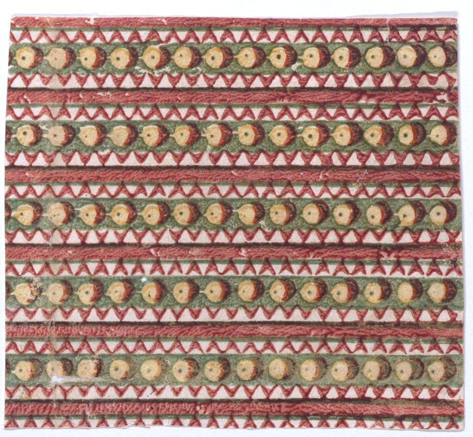 Sheet with overall patterns of pearls and zigzags Met DP886449