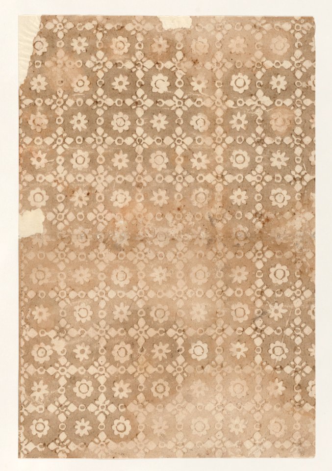 Sheet with overall floral and geometric pattern Met DP886722