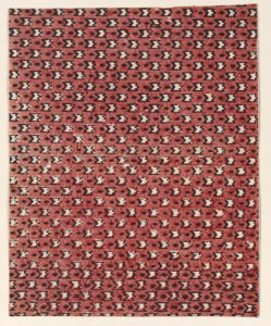 Sheet with overall red and black geometric pattern Met DP886713