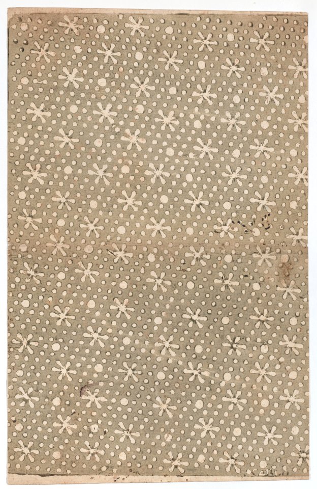 Sheet with overall flower and dot pattern Met DP886674