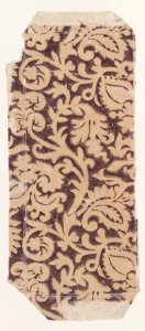 Sheet with overall leaf and vine pattern Met DP886747