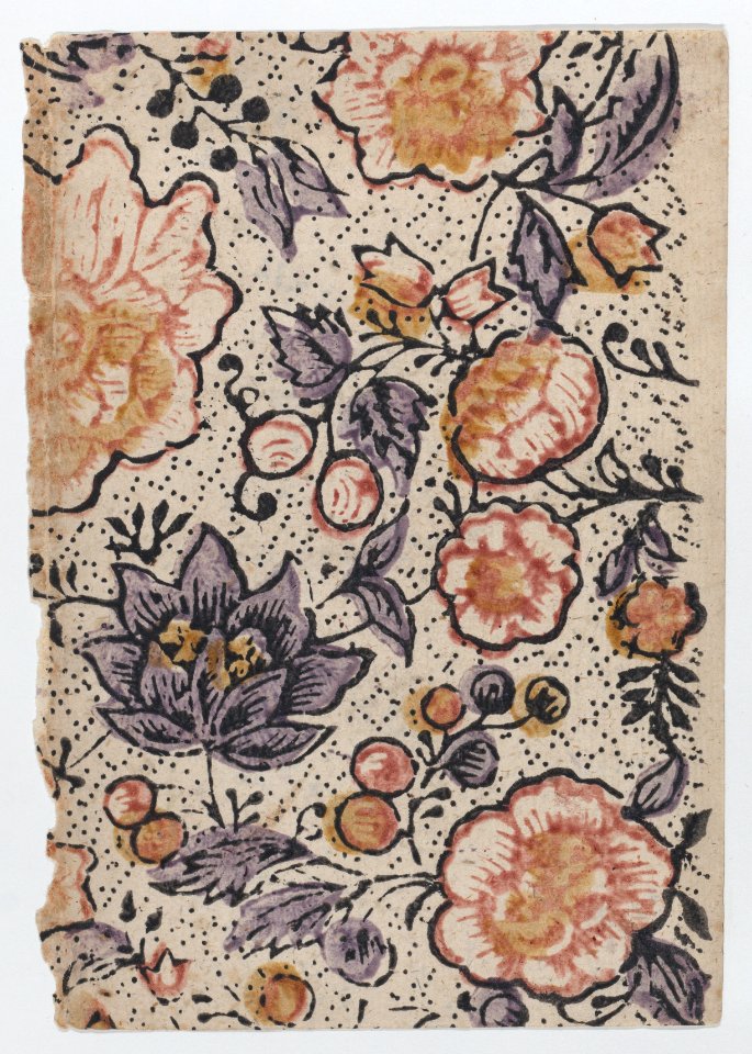 Sheet with overall floral and dot pattern Met DP887128