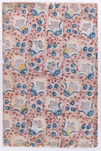 Sheet with overall dot, floral, and vine pattern Met DP886473