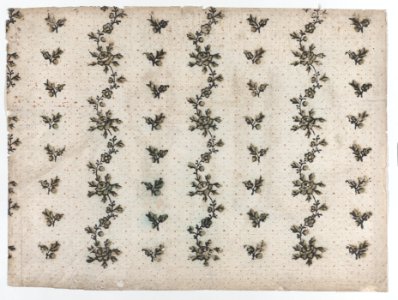 Sheet with overall dot and floral pattern Met DP886374