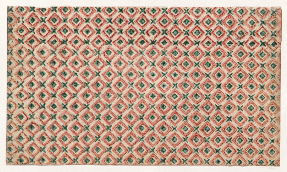 Sheet with overall pattern of squares and crosses Met DP886780