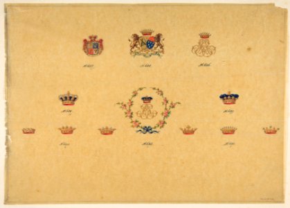 Sheet of Monogram Designs MET DP812487