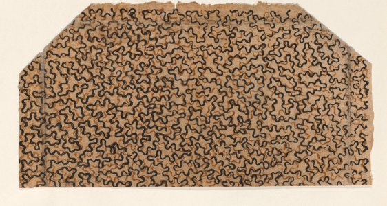 Sheet with overall pattern of squiggly lines Met DP886720