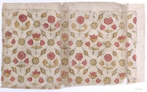 Sheet with overall floral and dot pattern Met DP886486