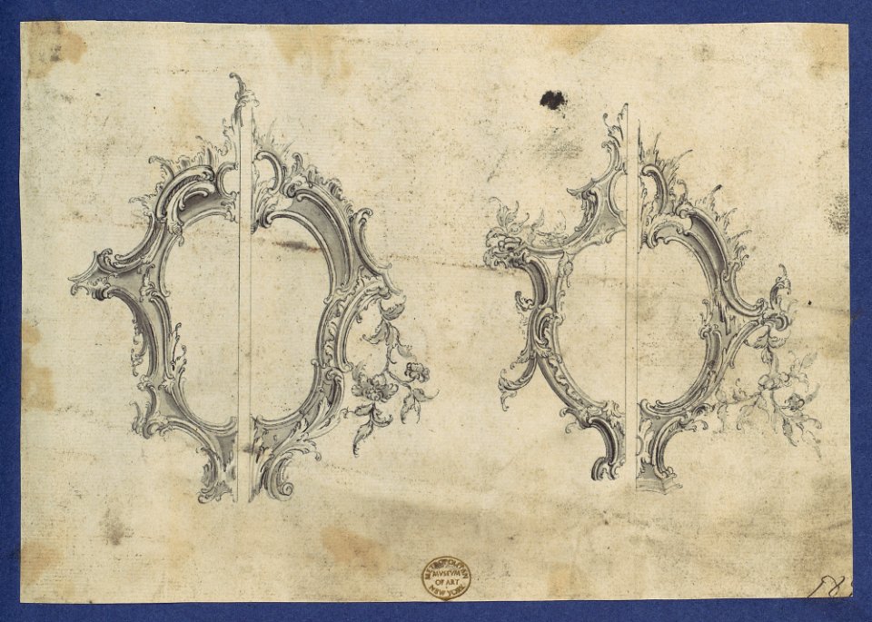 Shields for Pediments, in Chippendale Drawings, Vol. I MET DP104190