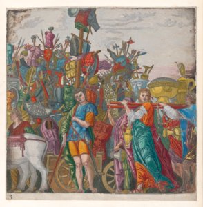 Sheet 3- Trophies of war, from The Triumph of Julius Caesar MET DP875337