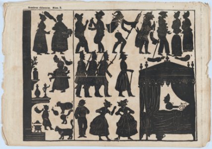 Sheet 3 of figures for Chinese shadow puppets MET DP875735