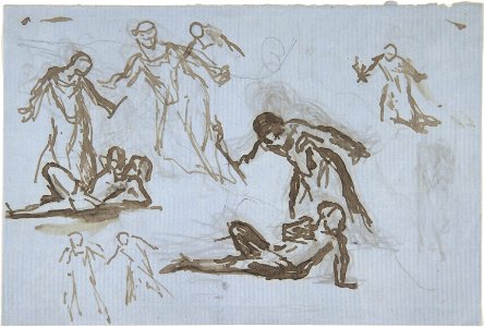 Sheet of figure studies MET DP805948