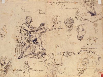 Sheet with Figure Studies (double sided) MET 2002.92b