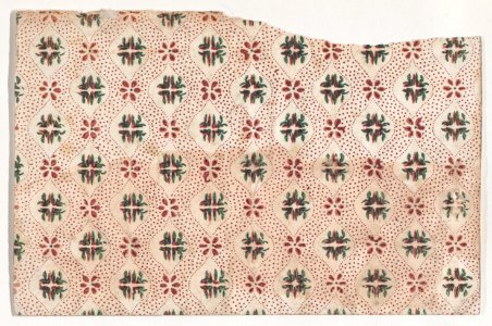 Sheet with overall floral and dot pattern Met DP886670