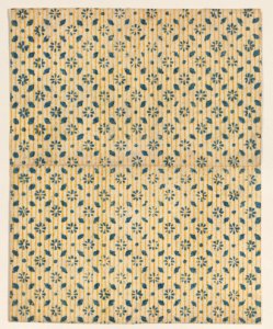 Sheet with overall floral and stripe pattern Met DP886714