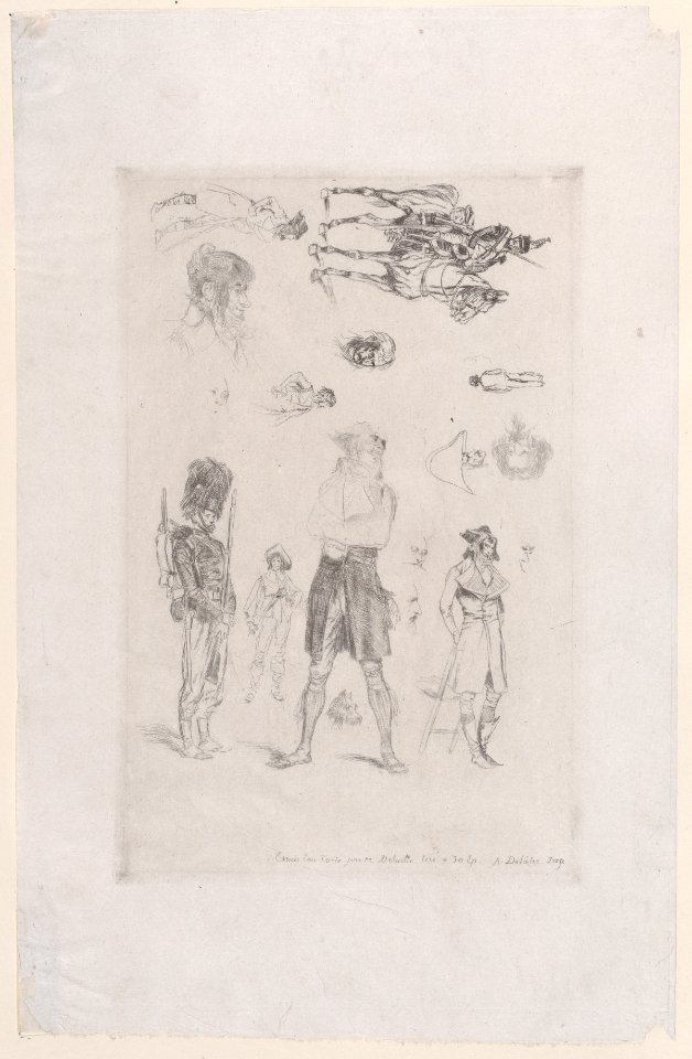 Sheet of sketches (Feuille de Croquis) Met DP888002