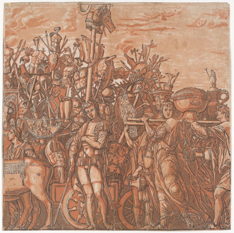 Sheet 3- The trophies of war, from The Triumph of Julius Caesar MET DP875542