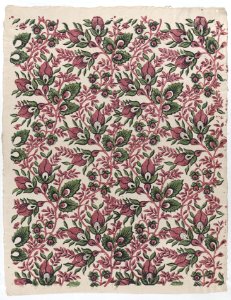 Sheet with overall floral and vine pattern Met DP886312