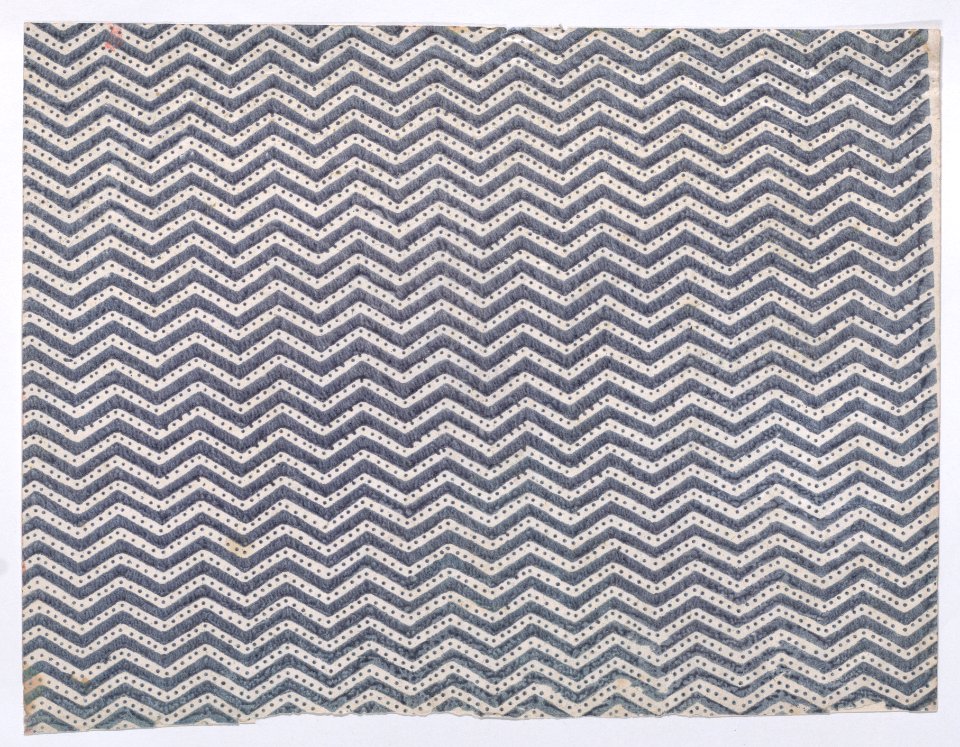 Sheet with overall curved abstract pattern Met DP886488