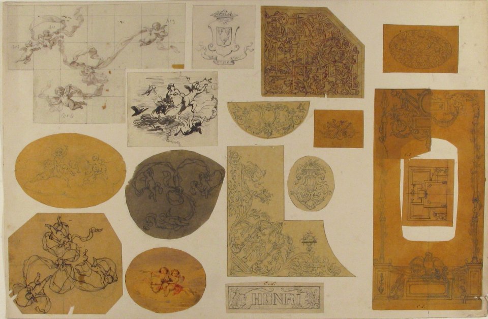 Seventeen Ornamental Designs for the Pless House or Chateau MET 67.827.148