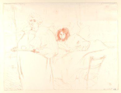 Serving Breakfast (Madame Baron and Mademoiselle Popo) (from the series Elles) MET DP835773