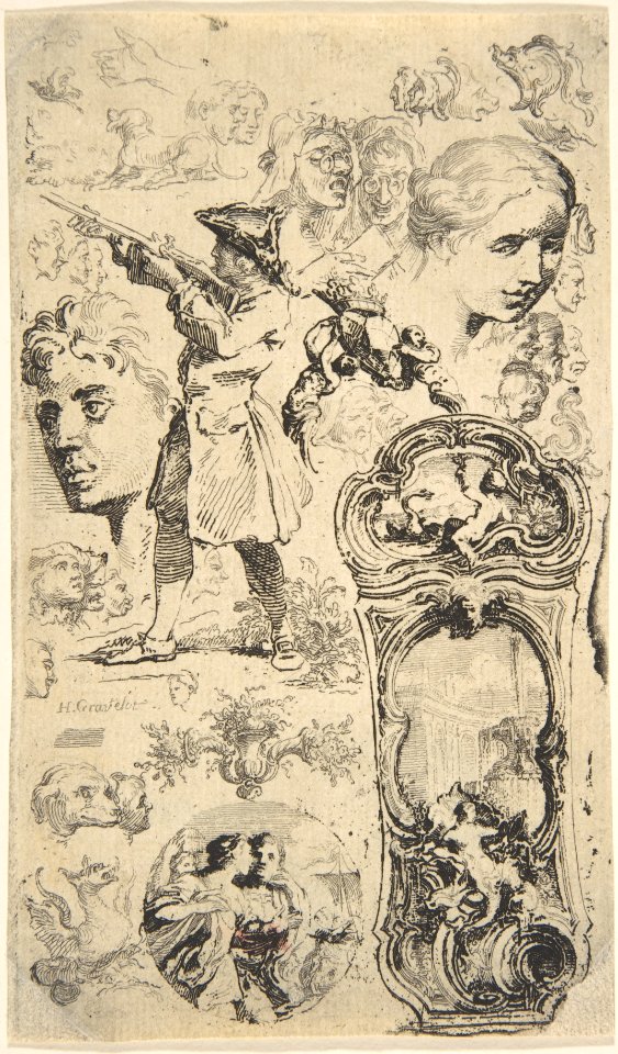 Sheet of sketches MET DP800075