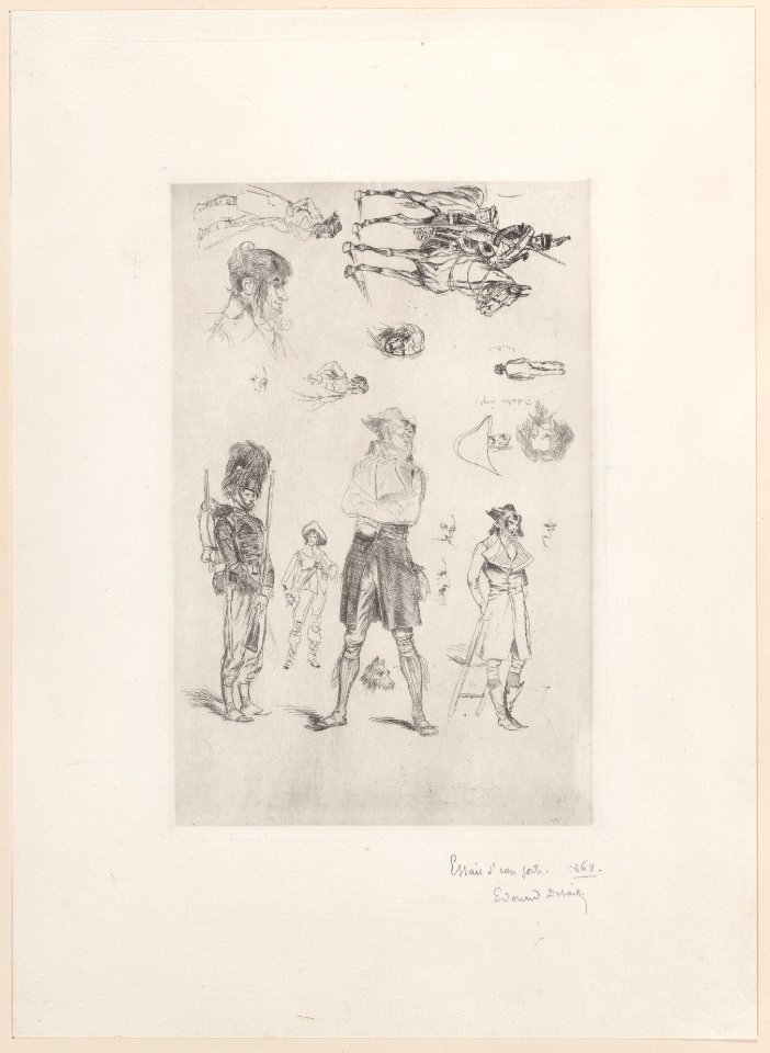 Sheet of sketches (Feuille de Croquis) Met DP888000