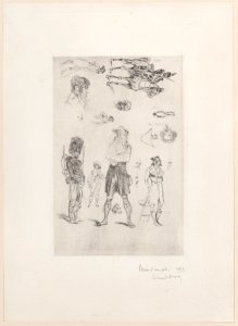 Sheet of sketches (Feuille de Croquis) Met DP888000