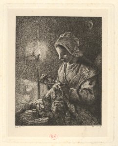 Sewing by Lamplight MET DP834690